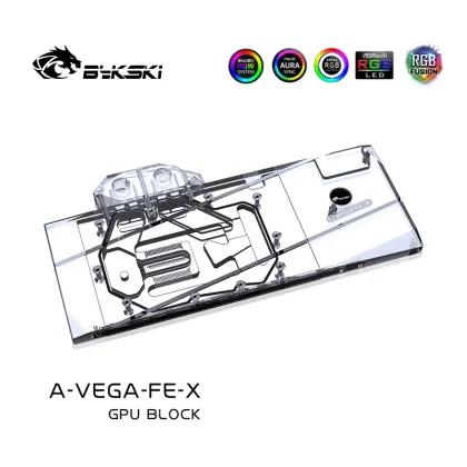 Bykski GPU Water Block for AMD Radeon VEGA 64/56 Founders Edition - 5V/12V RGB A-VEGA-FE-X