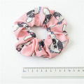 New Cartoon Dog Scrunchies Women Hair Ties Elastic Hair Bands Girls Headwear Cute Ponytail Holder Scrunchy Print