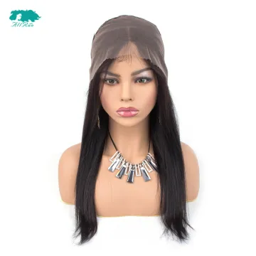 TOP long straight brazilian human hair 360 lace wigs