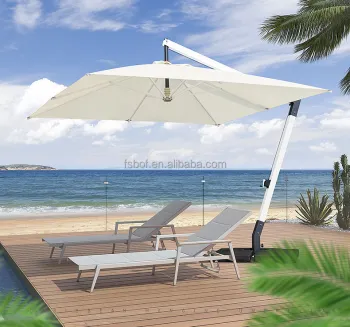 Beach Villa with Pool Umbrellas and Seafood Restaurants