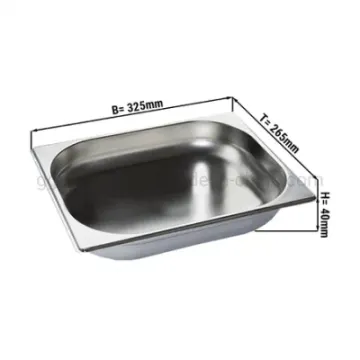 High Quality Multi Sizes Gastronorm Gn Pan Stainless Steel Food Container