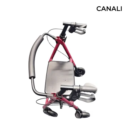 Red Black Backless Rollator Walker