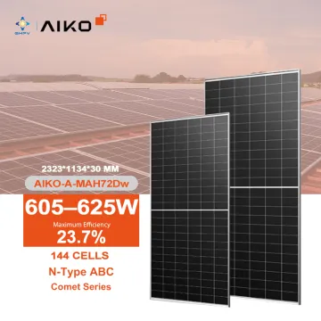 Aiko Solar Panels: ABC Comet Series - High Efficiency Bifacial N-Type Photovoltaic Modules