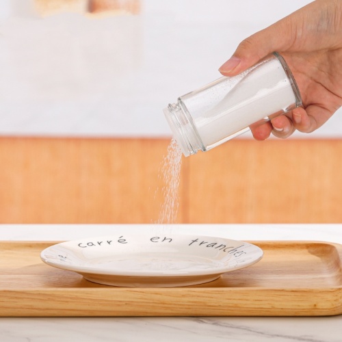 Jarros de tempero combinar: garrafas de pimenta de vidro de bambu e potes de tempero