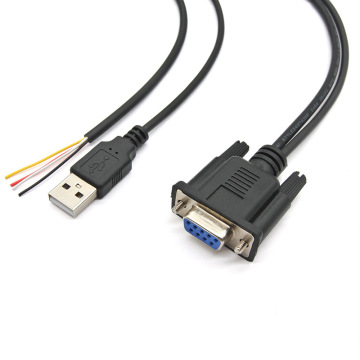 RS232 DB9 Kadın-USB 2.0 Erkek Y tipi Seri Genişletici Kablosu