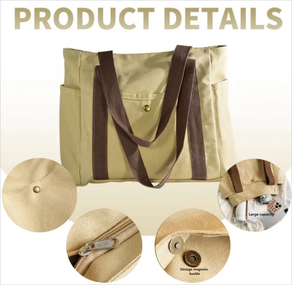 2025男子旅行キャンバスショッピングバッグ 2025 men's travel canvas shopping bag