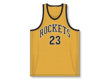 Wholesale mesh basketball jersey yellow color
