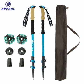 Nordic Walking Poles: Adjustable Telescopic Hiking Sticks with Anti-Shock