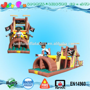 pirate ship adults inflatable obstacle course ,outdoor obstacle course equipment for sale