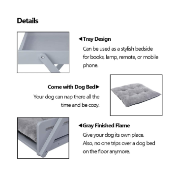 Pet Dog Bed Frame with Removable Cushion