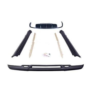 Hochwertiger Körperkit für Macan zu TKT Sport Small Kit 2014-2022-Vorderlippe, Heckdiffusor, Seitenröcke
