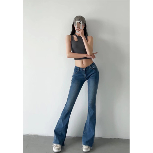 China High Waist Stretch Flare Jeans Women Manufactory