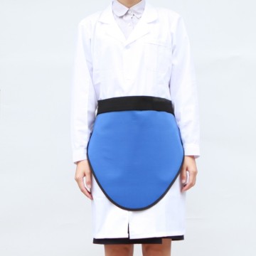 X-ray protective lead gonadal shield apron