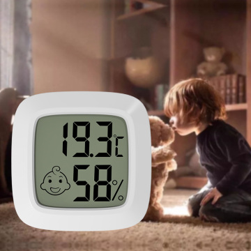 Mini Hygrometer Thermometer for Baby Bedroom: Monitor Temperature and Humidity with Magnetic Suction