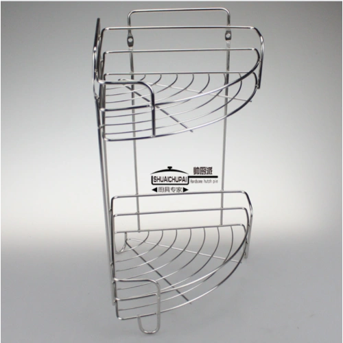 Stainless Steel Corner Shelf for Bathroom and Kitchen