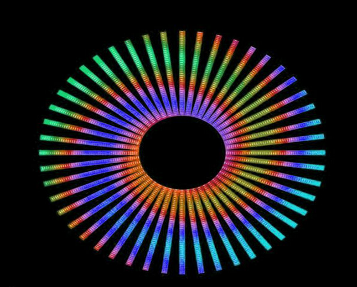 dmx rgb led linear tube 1m