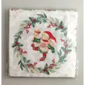 Christmas themed napkins wood pulp