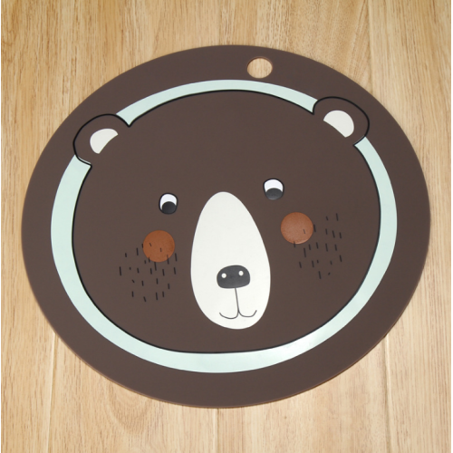 Tapis de placement en silicone doux pour table de table pour enfants