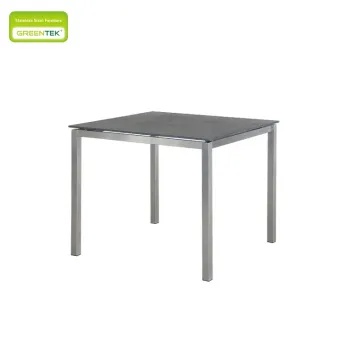 Fashion Simple Stone Paint Glass Square Hotel Furniture