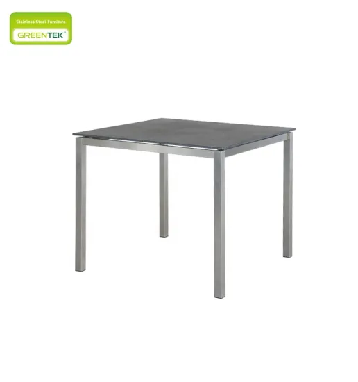 Fashion Simple Stone Paint Glass Square Hotel Furniture