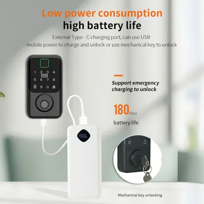 American Fingerprint Password Deadbolt Door Lock