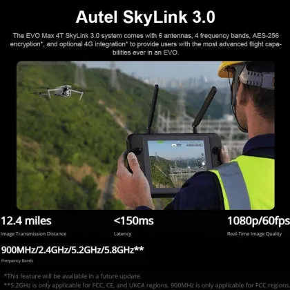 Autel Robotics EVO Max 4T IP43 Rating Waterproof Mapping Thermal Camera Drone Autel EVO Max 4T Anti Interference Dron quadcopter