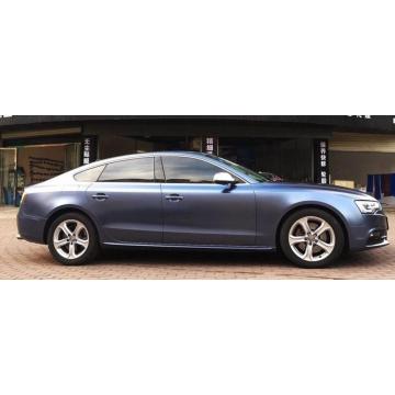 Matte Metallic Storm Blue full body car wrap vinyl film