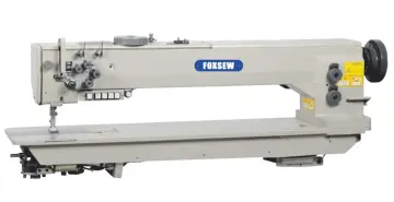 Long Arm Double Needle Compound Feed Heavy Duty Lockstitch Sewing Machine