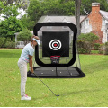 Ayuda de entrenamiento plegable con red de golf con retorno automático de pelota