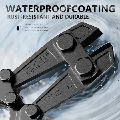 Red and black handle anti-slip bolt cutters