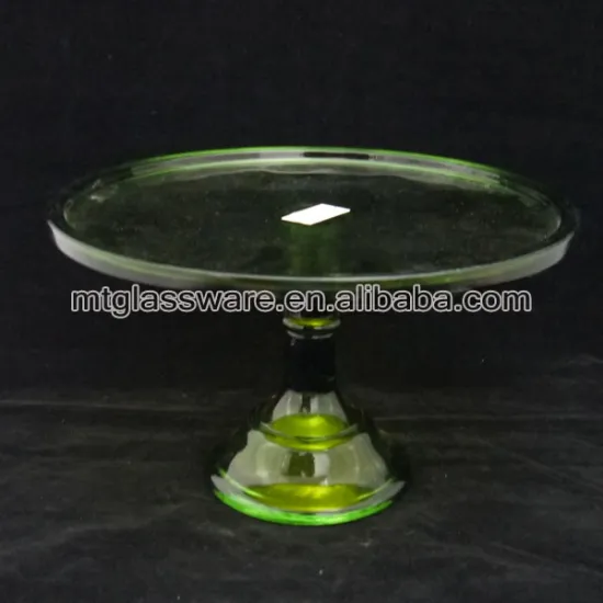 electroplating coloed cake stand with stem