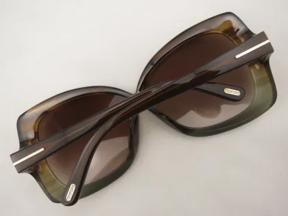 Tortoisesh Beige Double Color Frame Ladies Tom Ford Prescription Sunglasses Tf 0227 86j