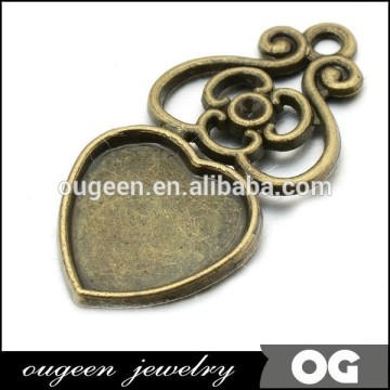 Decoration heart shape Zinc alloy material fashion hotsale jewelry raw material