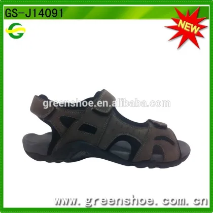 Hot sale new fashion men leather sandals