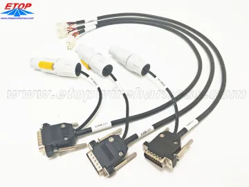 Industry Wiring Harness with NAC3FCB Cable Connectors