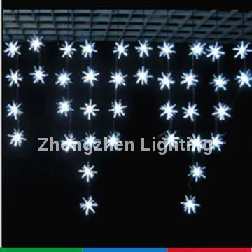 LED string light  3D snowflake icicle light  100leds