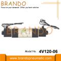 1/8 &#39;&#39; BSPT 4V120-06 Solenoid Pnömatik Valf 24VDC 220VAC