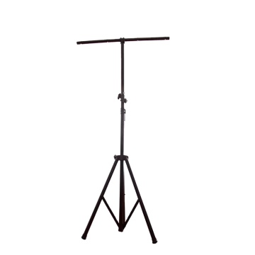 3.3M Black Steel Heavy Duty Adjustable Tripod Lighting Stand with 4-Par T Bars