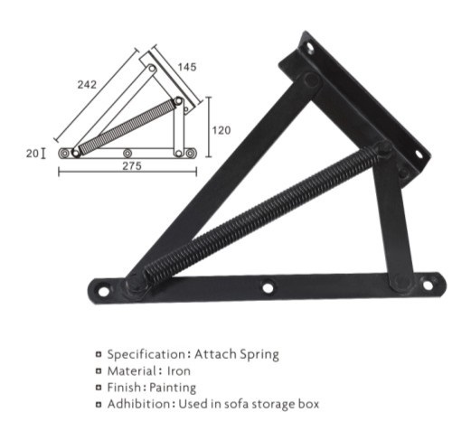 HUAWEI Sofa Bed Storage Lift Mechanism Functional Hardware Folding Bed Box Spring Lifting Hinges2