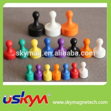Strong colorful solid magnetic push pin with neodymium magnets