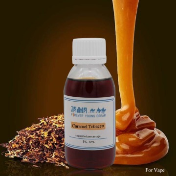 Rasa tembakau karamel dan cairan untuk rokok elektronik