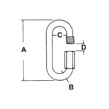 Carabiner Screw Lock Quick Link
