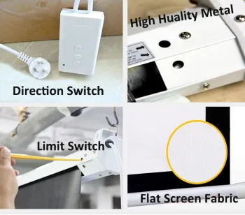 Cynthia HD Fabric Electric Projector Screen