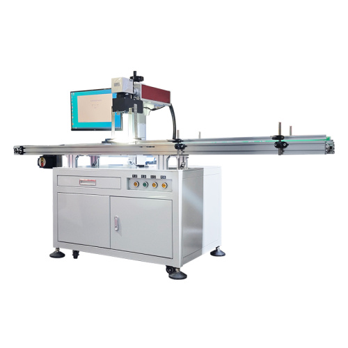 Máquina de marcação a laser de fibra Mopa em linha