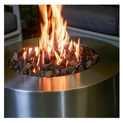 Large Electric Fire Pit with Glass