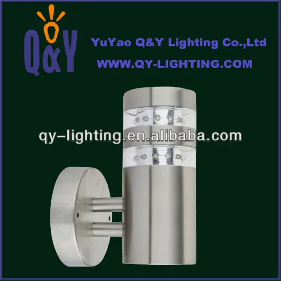 traditional stainless steel exterior wall pipe light lamp