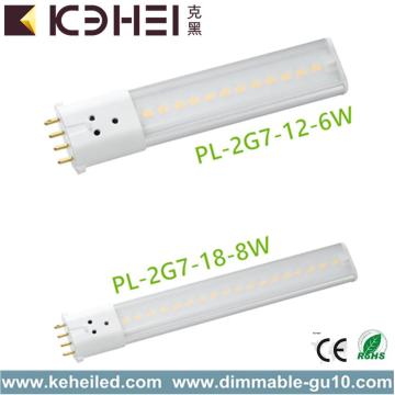 2G7 4 Pin 4000K 8W Penggantian LED Tube