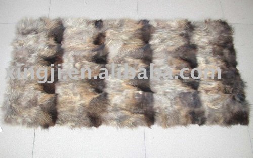 Raccoon Dog Fur Front Leg Plate