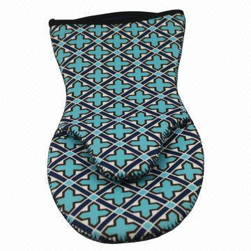 Neoprene Oven Mitt, 3mm Thickness, Both Sides with Fashionable Patterns by Sublimation