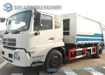 dongfeng tianjin 4x2 12m3-15m3 compactor garbage truck 2axles 190hp